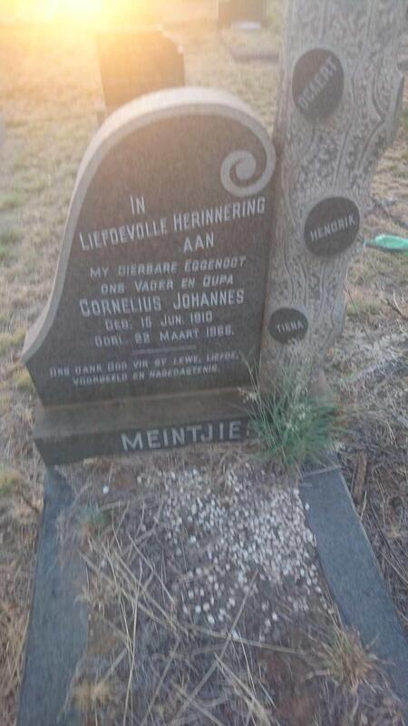 MEINTJIES Cornelius Johannes 1910-19??
