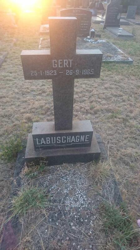 LABUSCHAGNE Gert 1923-1965