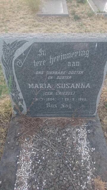? Maria Susanna nee GRIESEL 1924-1965