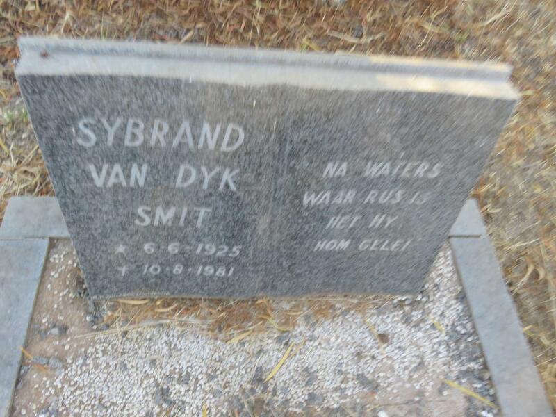 SMIT Sybrand van Dyk 1925-1981