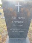 KAPPERER Rolf Franz 1923-1967