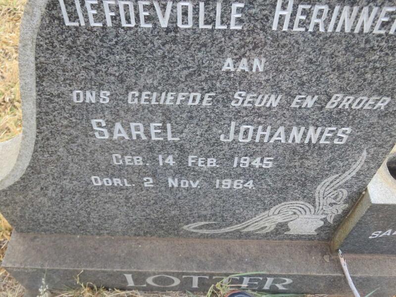 LOTTER Sarel Johannes 1945-1964