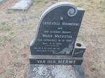 MERWE Maria Magrietha, van der nee STROEBEL 1896-1965