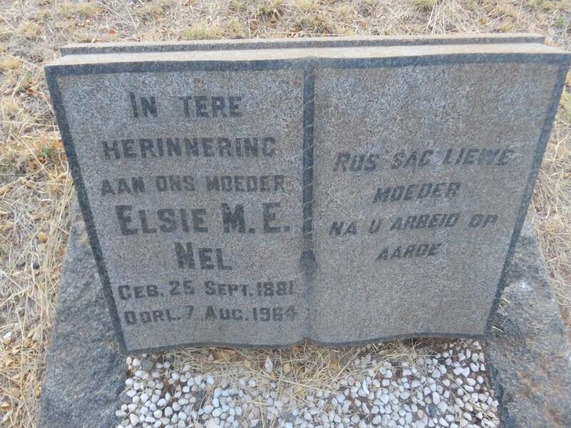 NEL Elsie M.E. 1881-1964
