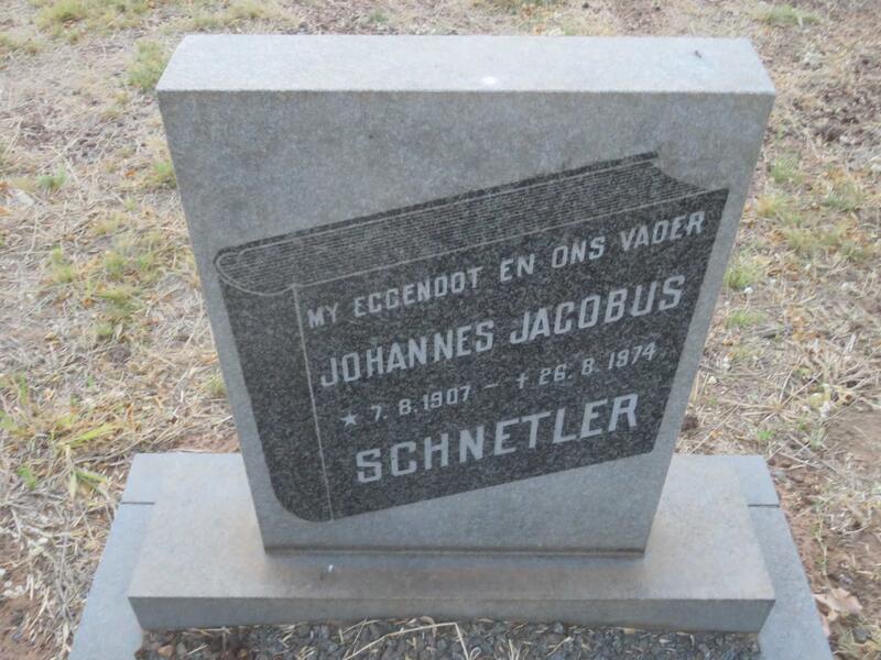 SCHNETLER Johannes Jacobus 1907-1974