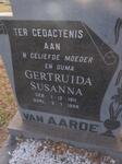 AARDE Pieter Gideon, van 1904-1959 & Gertruida Susanna 1911-1998