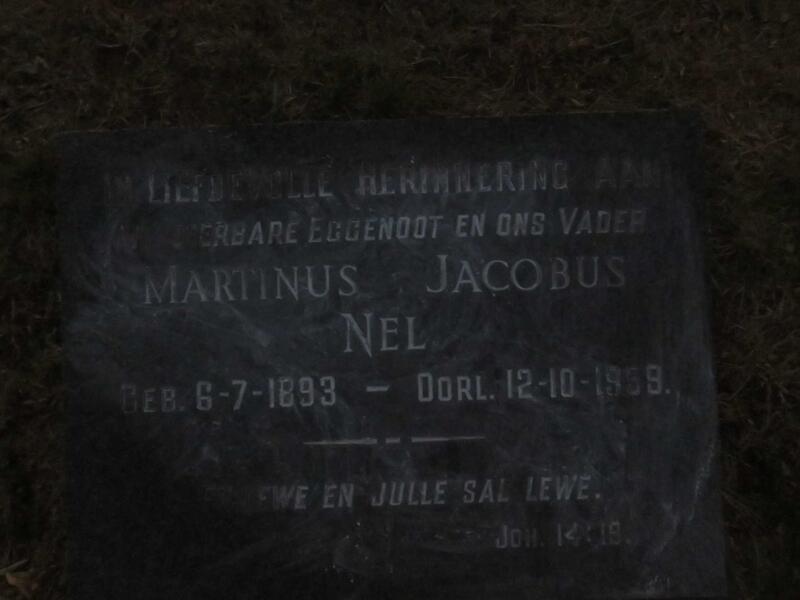 NEL Martinus Jacobus 1893-1959