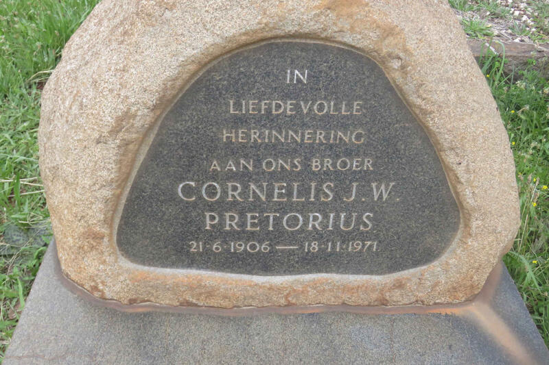PRETORIUS Cornelius J.W. 1906-1971