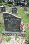 WALT Anna Catharina Susanna, van der 1913-2001