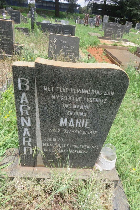 BARNARD Marie 1937-1975