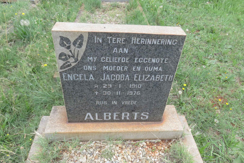 ALBERTS Engela Jacoba Elizabeth 1910-1976
