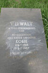 WALT Kosie, v.d. 1915-1987