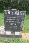 MULDER D.M.S. 1928-1994