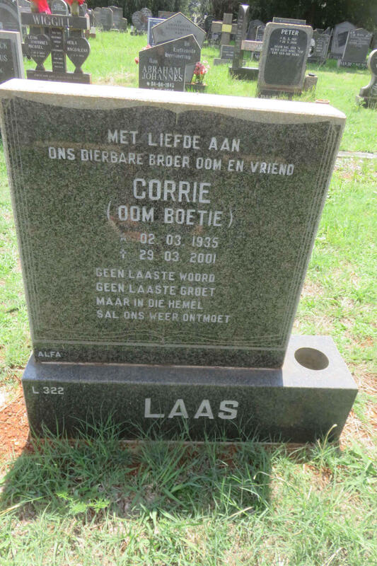 LAAS Corrie 1935-2001