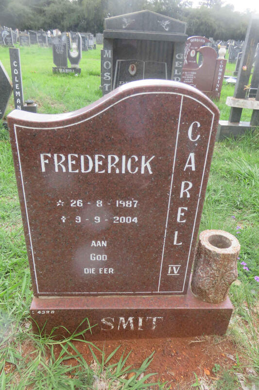 SMIT Frederick Carel 1987-2004