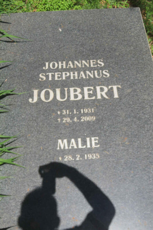 JOUBERT Johannes Stephanus 1931-2009 & Malie 1935-