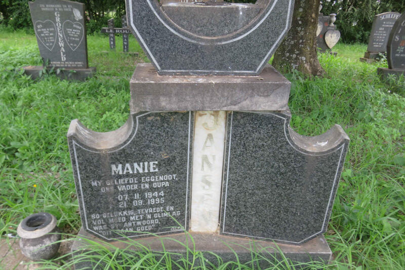 JANSEN Manie 1944-1995