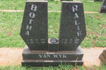 WYK Botha, van 1909-1995 & Ralie 1909-1997
