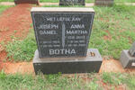 BOTHA Joseph Daniel 1904-1996 &  Anna Martha  BUYS 1913-2003