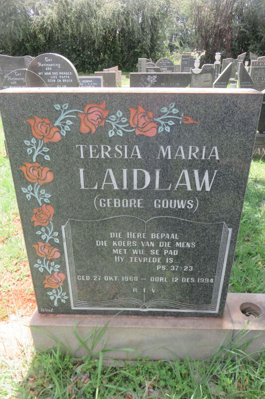 LAIDLAW Tersia Maria nee GOUWS 1968-1994