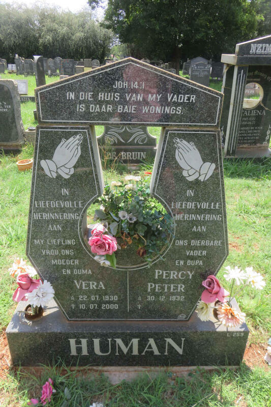 HUMAN Percy Peter 1932- & Vera 1930-2000