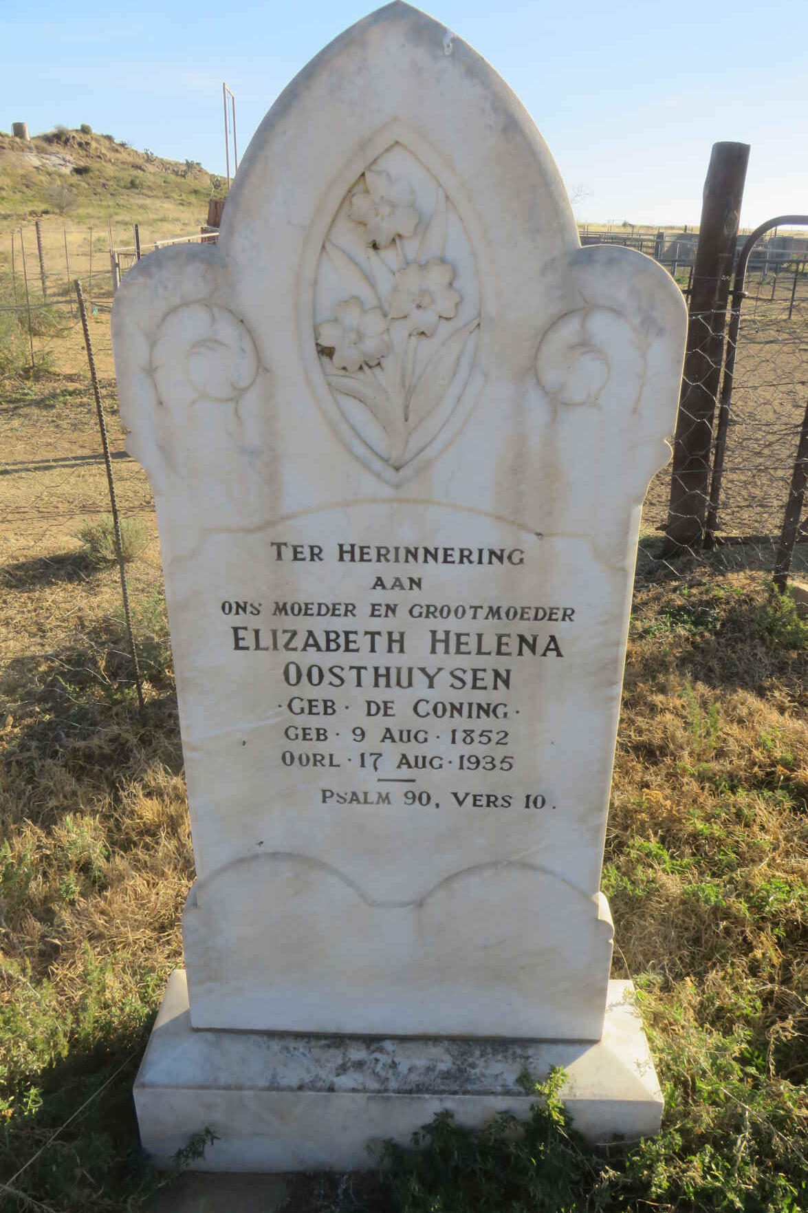 OOSTHUYSEN Elizabeth Helena nee DE CONING 1852-1935