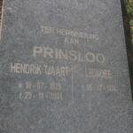 PRINSLOO Hendrik Tjaart 1928-2001 & Leonore 1938-