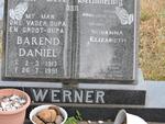 WERNER Barend Daniel 1913-1991 & Susanna Elizabeth 1917-???8