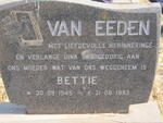 EEDEN Bettie, van 1945-1993
