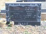 WAIT Charles Victor Requier 1883-1978 & Martha Maria DE JAGER 1893-1972