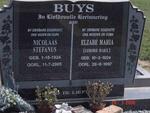 BUYS Nicolaas Stefanus 1924-2005 & Elzabe Maria MARX 1924-1997