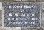 JACOBS Irene 1912-1999