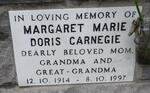 CARNEGIE Margaret Marie Doris 1914-1997