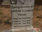 PARKIN Caroline Elizabeth nee VAN DEEMTER 1878-1956