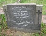 SAKER Alick  -1961 :: SAKER Frances Mary  -1965