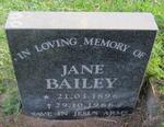 BAILEY Jane 1896-1966