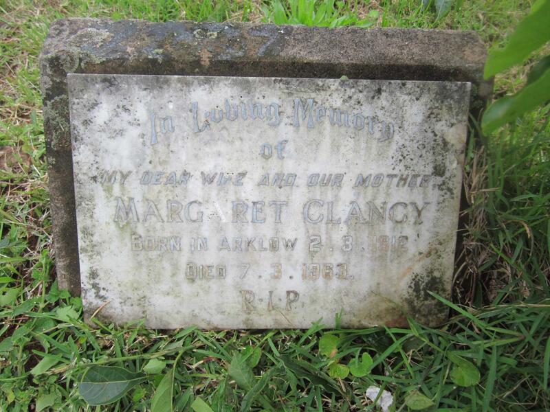 CLANCY Margaret 1912-1963