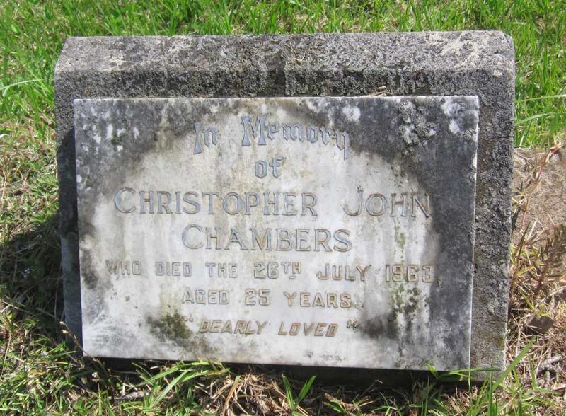 CHAMBERS Christopher John  -1963