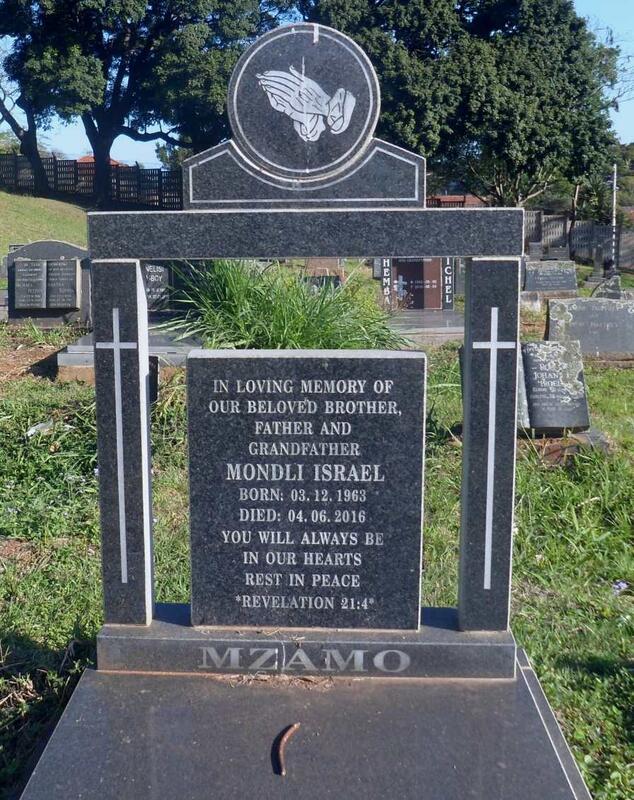MZAMO Mondli Israel 1963-2016