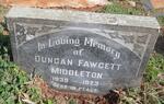 MIDDLETON Duncan Fawcett 1939-1973