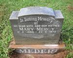 MEDER Mary Mercy 1905-1978