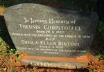 GOOSEN Theunis Christoffel 1907-1974 & Sheila Ellen Rintoul 1908-1981