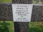 DUSSAC Marguerite Marie 1913-2011