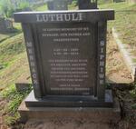 LUTHULI Meshack Siphiwe 1937-2012