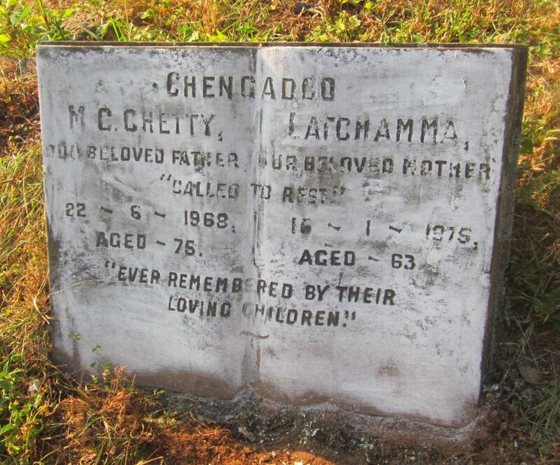 CHENGADOO M.C. Chetty -1968 & Latchamma -1975