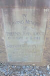 KNOTT Theunis John 1869-1945 & Gertrude Letitia HARTLEY 1877-1959