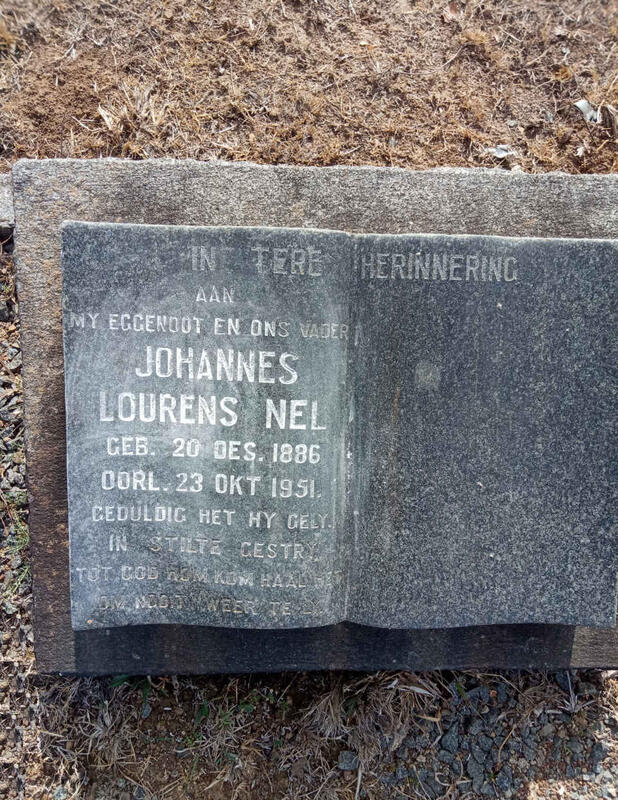 NEL Johannes Lourens 1886-1951