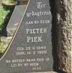 PIEK Pieter 1940-1965