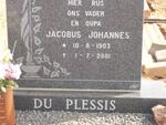 PLESSIS Jacobus Johannes, du 1903-2001