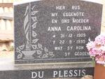 PLESSIS Anna Carolina, du 1909-1995
